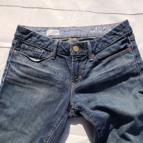 Gap Sexy Bootcut denim jeans 28 6 medium tint 29" - Picture 3 of 4